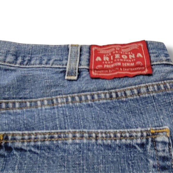 Vintage Arizona Jeans Size 40 W40" x L31" Arizona Baggy Jeans Straight Leg Jeans - Picture 7 of 8